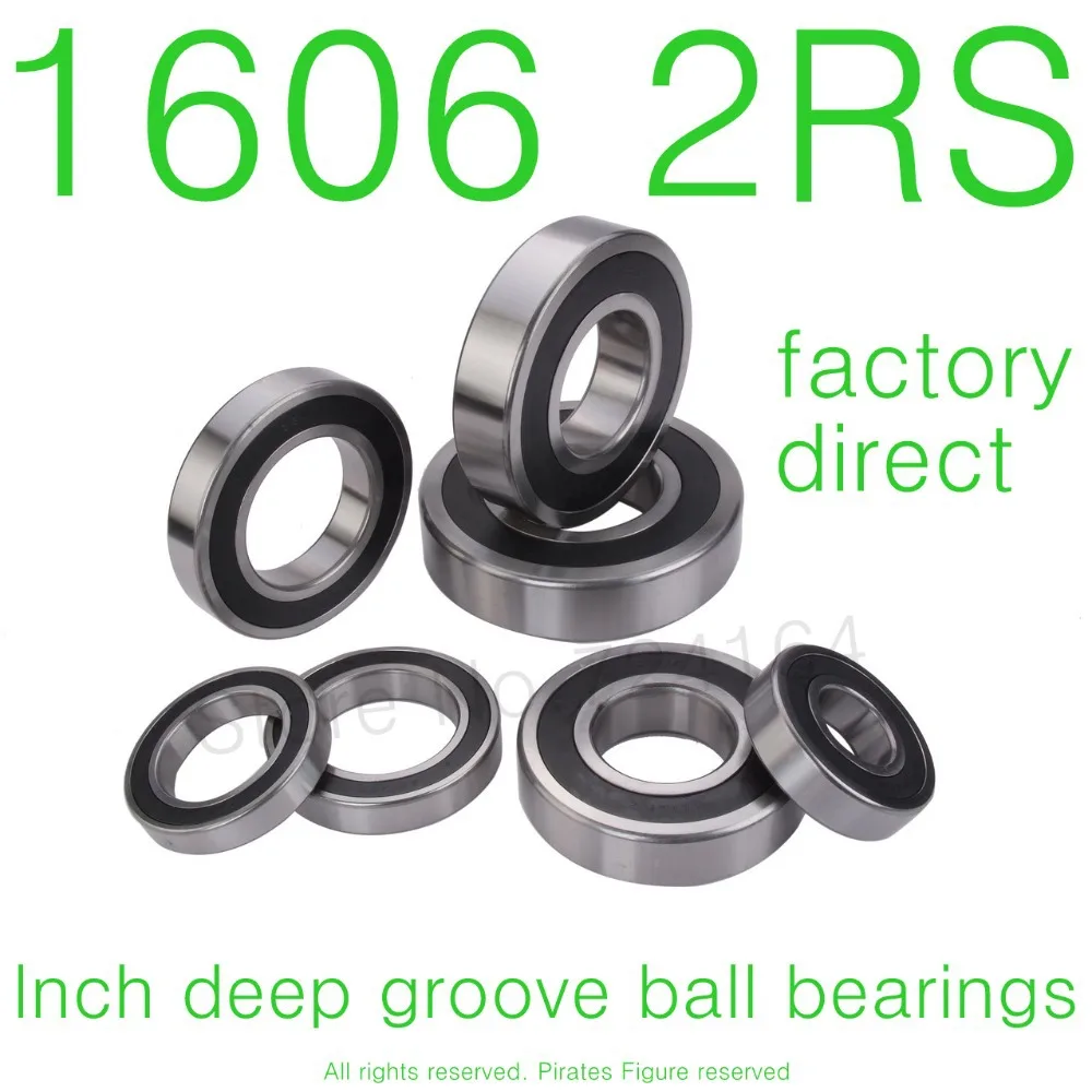 10 шт. Высокое качество 1606RS 1606 2RS подшипник 3/8 &quotx29/32&quot x5/16 &quotдюймов 9 525*23 017*7 938 мм