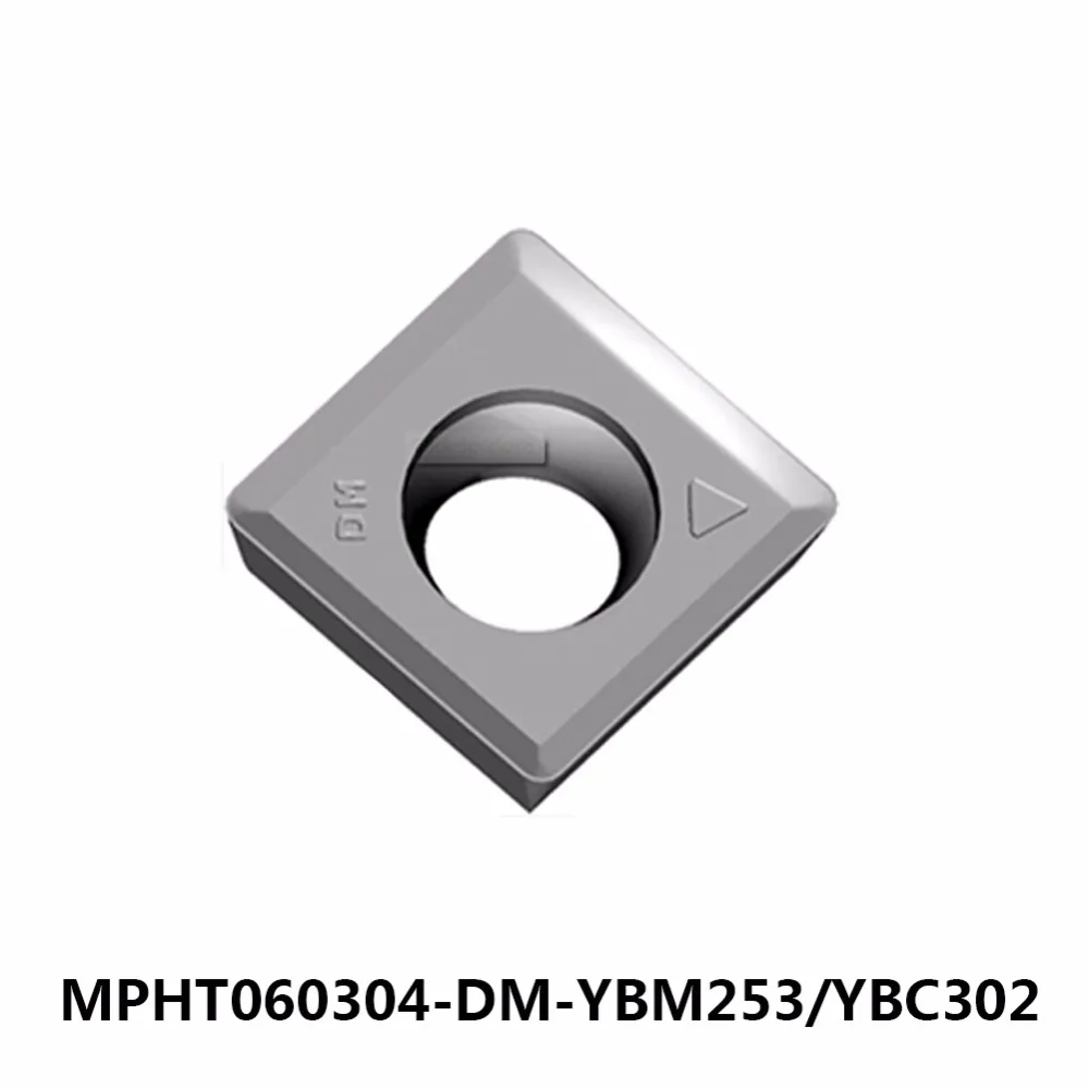 

Original ZCC.CTcarbide cutter inserts zcc.ct Coating MPHT060304-DM-YBM253/YBC302 (10pcs/Lot) positive Insert