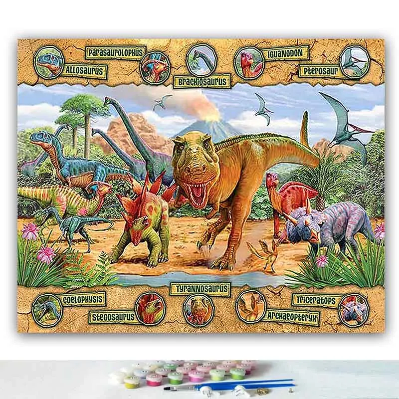 DIY картинки для раскраски по номерам в различных расцветках с применением