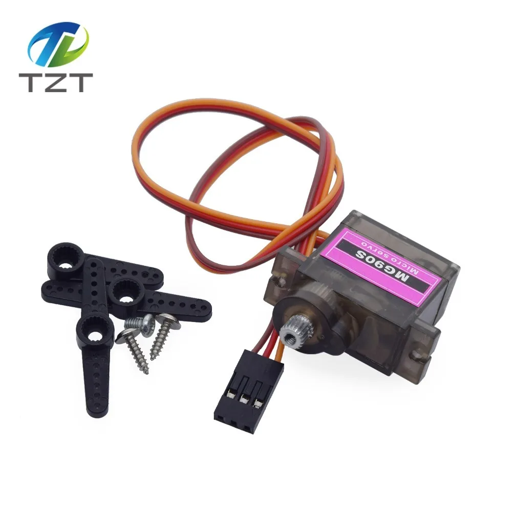 TZT MG90S металлическая Шестерня цифровой сервопривод 9g для Rc вертолета самолета