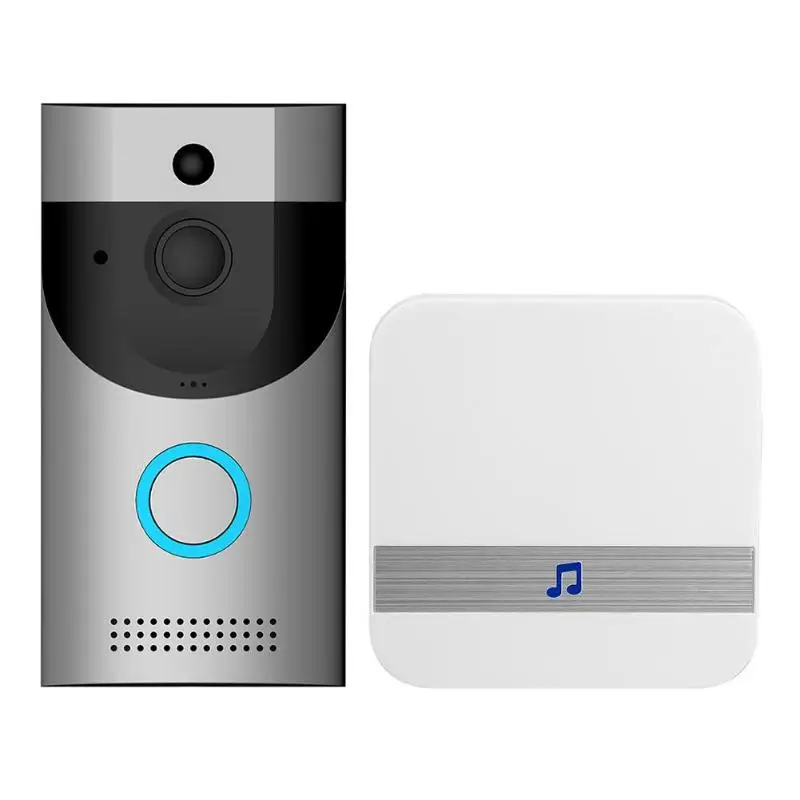 Anytek B30 беспроводной WiFi домофон видео дверной звонок+ B10 дверной звонок приемник набор - Цвет: Золотистый