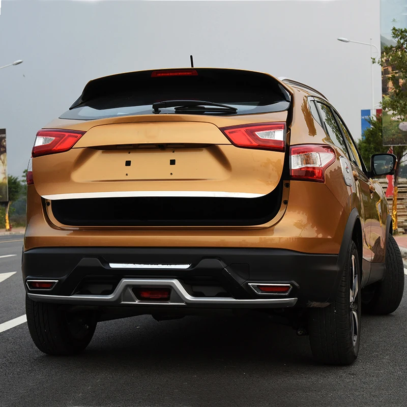 Хромированная накладка на заднюю дверь подходит для Nissan Qashqai 2014 2015 2016-2020 задний