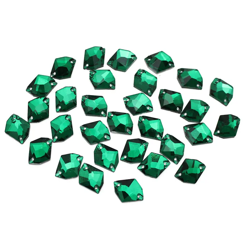 30 шт./лот 10x14 мм стеклянные стразы со стразами с плоской задней поверхностью