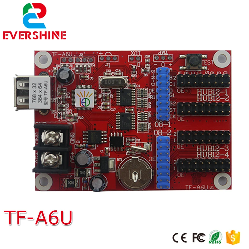 A6U TF-A6U USB Pantalla светодиодный контроллер системная плата Max взять 52 шт. светодиодные модули
