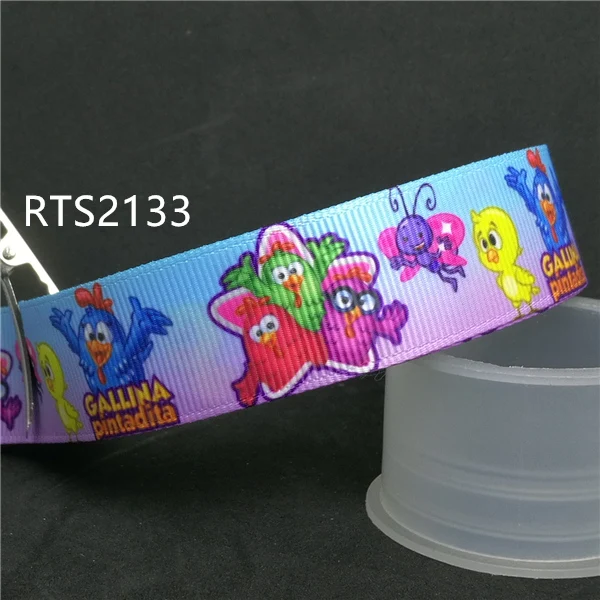 50 двор/roll 7/8 inch Мультфильм Курица печатная корсажная лента - Цвет: 2133