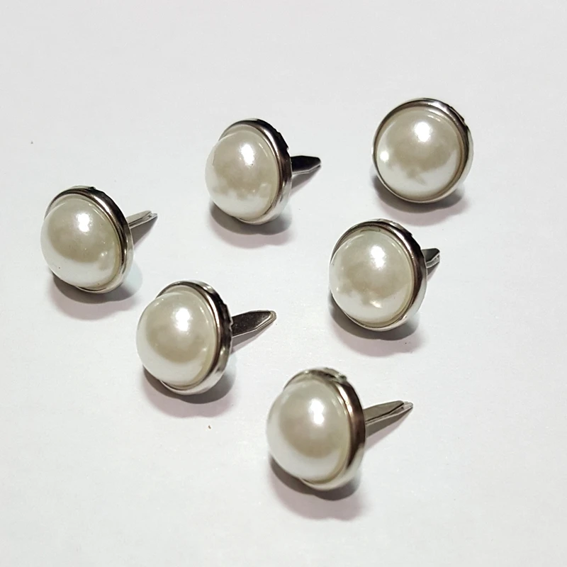 100 шт. 12 мм цвета слоновой кости жемчужные штифтики для скрапбукинга фотоальбом