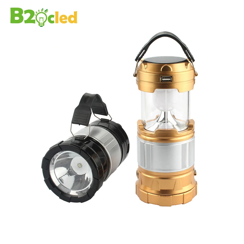 Многофункциональный светодиодный фонарь фонарик на солнечной энергии