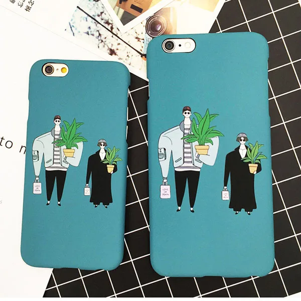 Blue Модный матовый чехол для iphone 8, 7, 6, 6S Plus, SE, 5, 5S, чехол для фильма, профессиональная оболочка, чехол с рисунком Леон Матильда, Funda - Цвет: Blue