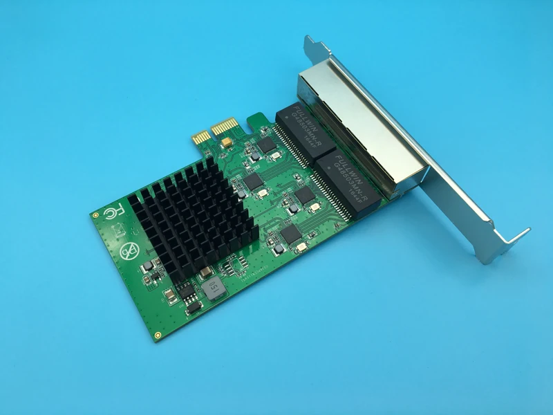 4 порт PCI Express гигабитная сетевая карта Ethernet адаптер 10/100/1000 м для сервера |