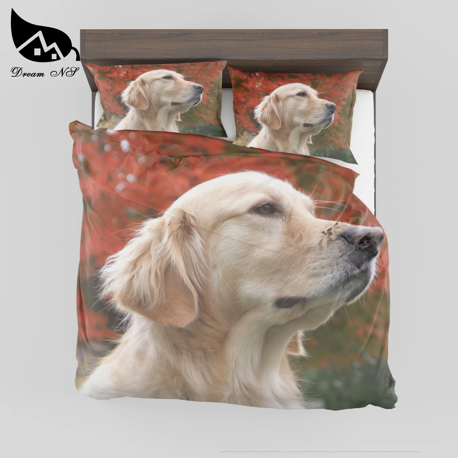 

Dream NS 3D Bedding Set Dog Print Duvet Cover Set Bedcloth with Pillowcase Bed Set Home Textiles SMY047