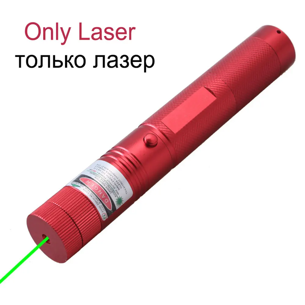 Золотой Зеленая лазерная указка прицел высокой мощности охотничья зеленая точка Тактический 532 нм 5 мВт 303 лазерная указка verde лазер ручка головка горящая спичка - Цвет: Золотой