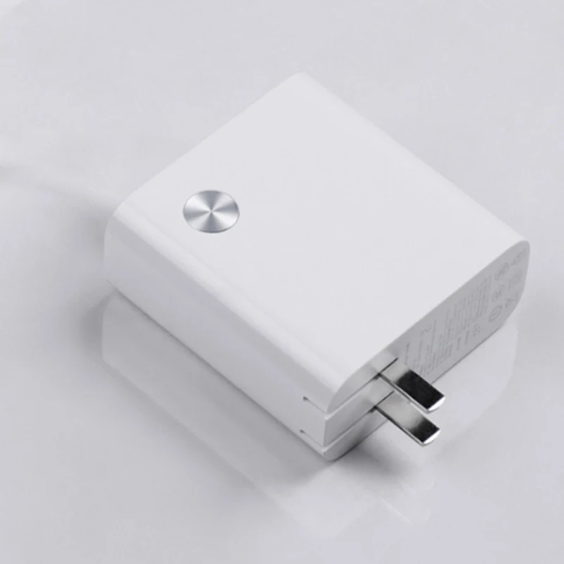 White Xiaomi 2 в 1 5000 мАч Быстрая Зарядка Внешний аккумулятор с USB зарядным устройством для samsung Xiaomi huawei - Цвет: White