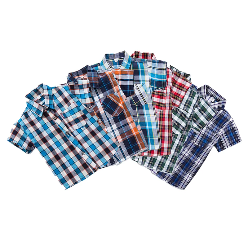 Boys Shirts for Kids Summer 2018 Fashion New Plaid Long Sleeve England School Trend Children Clothes Baby Boy Shirt | Мать и ребенок