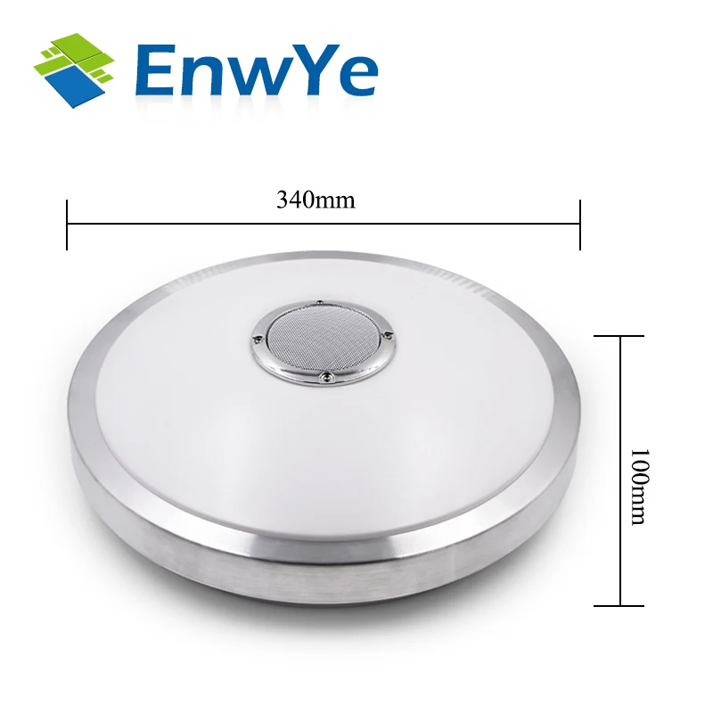 EnwYe 23 Вт RGB светодиодная музыкальная Bluetooth потолочная лампа 220В современная с