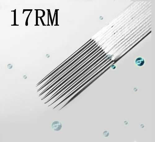 Коробка из 50 шт Одноразовые стерилизованные 15RM иглы татуировки(15 Изогнутые Magnum) поставка