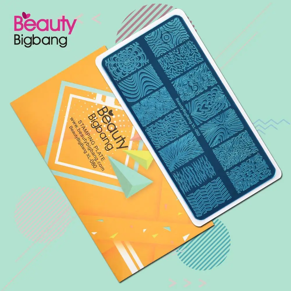 Шаблоны для штамповки ногтей BEAUTYBIGBANG Классическая линия полоски под зебру лак