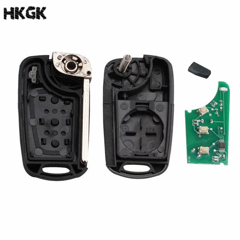 3 кнопки складной дистанционный ключ ID46 чип 433 МГц для Hyundai I30 IX35 TOY40 Blade ключи