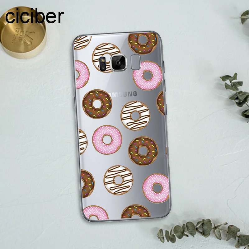 Чехол ciciber с рисунком картофеля фри пончиков пиццы для samsung Galaxy S7 Edge S8 S9 Plus J5 J7 2016 Note