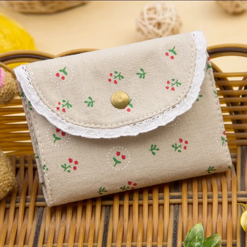 Женская Холщовая Сумка с цветочным рисунком для карт 20 бита визитная карточка