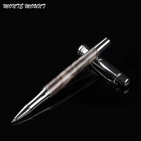diamond clip black rollerball pen luxury 0 5mm good writing metal writing pens for business office gift with an box