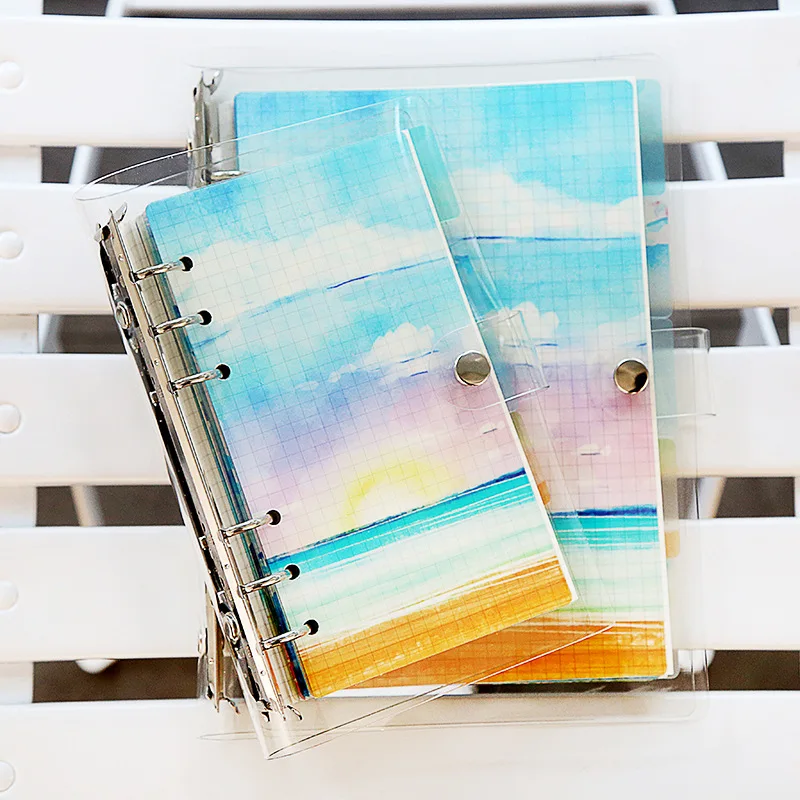 

6PCS A5 A6 planner dividers, paper seperator without notebook PP plastic