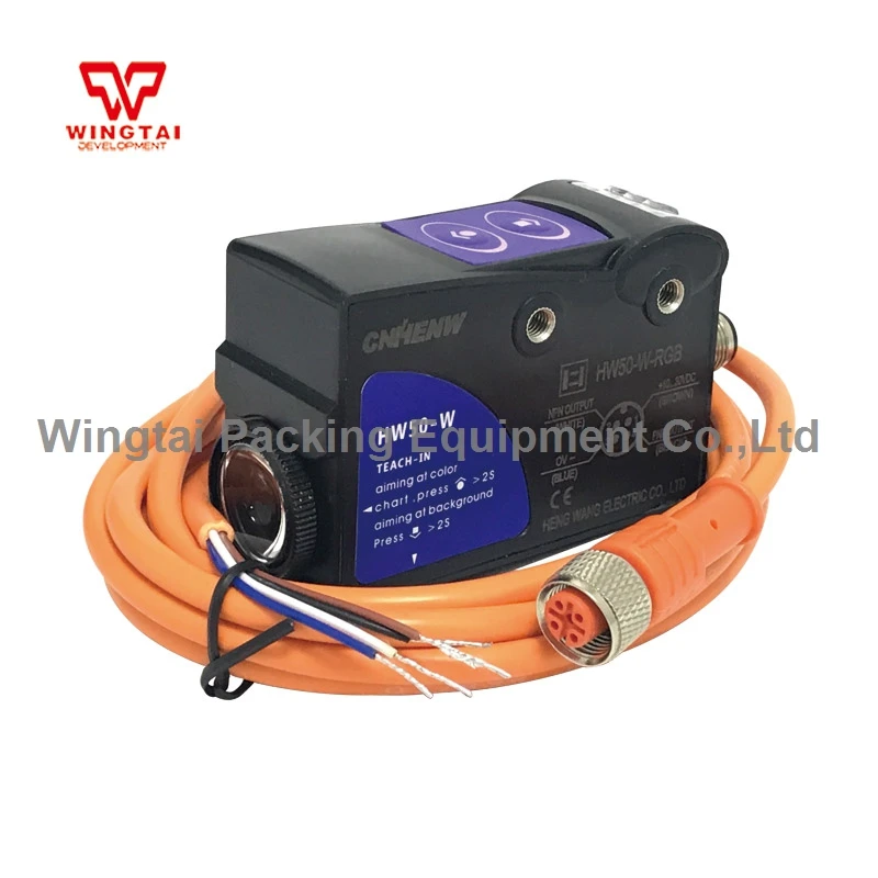 

CNHENW Color Marking Sensor HW50-W-RGB Photoelectric Sensor Use Automatic Control Systems for Packaging Machinery