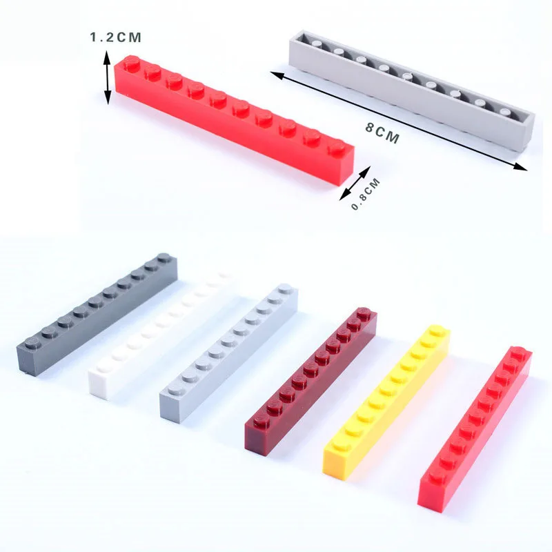 100Grams 1x10 Thick Brick Blocks Particles Building Parts DIY Toys Compatible with No.6111 MOC Best | Игрушки и хобби