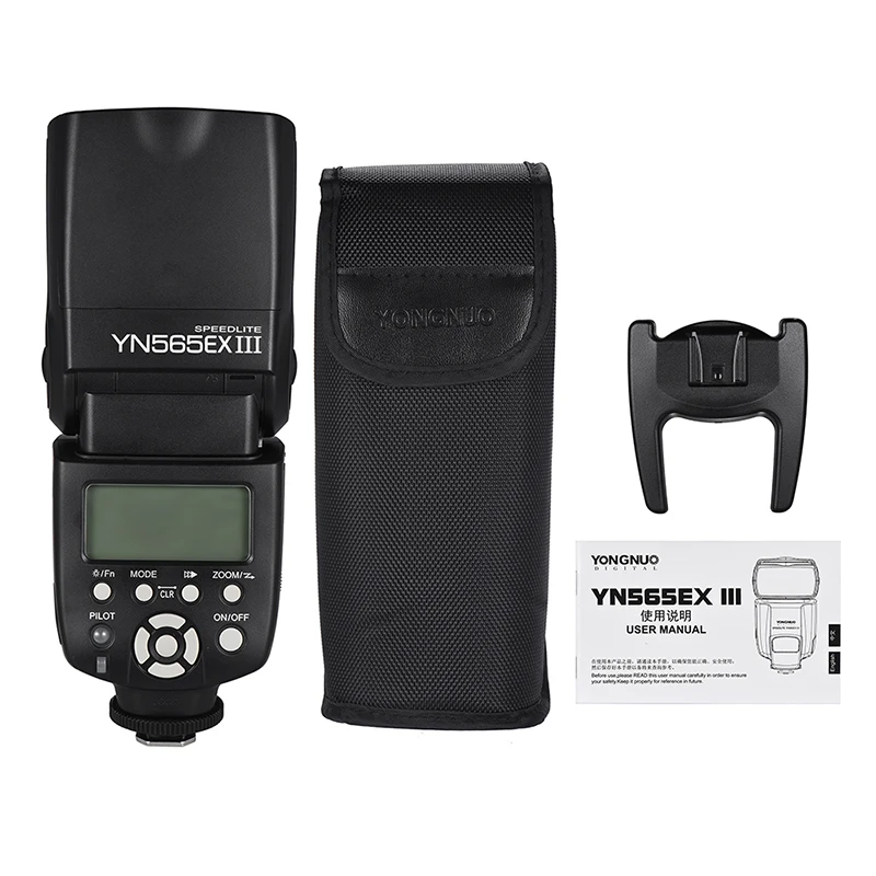 Светодиодная лампа для видеосъемки YONGNUO YN565EX III ttl Вспышка Speedlite Canon 60D 550D 600D 7D DSLR