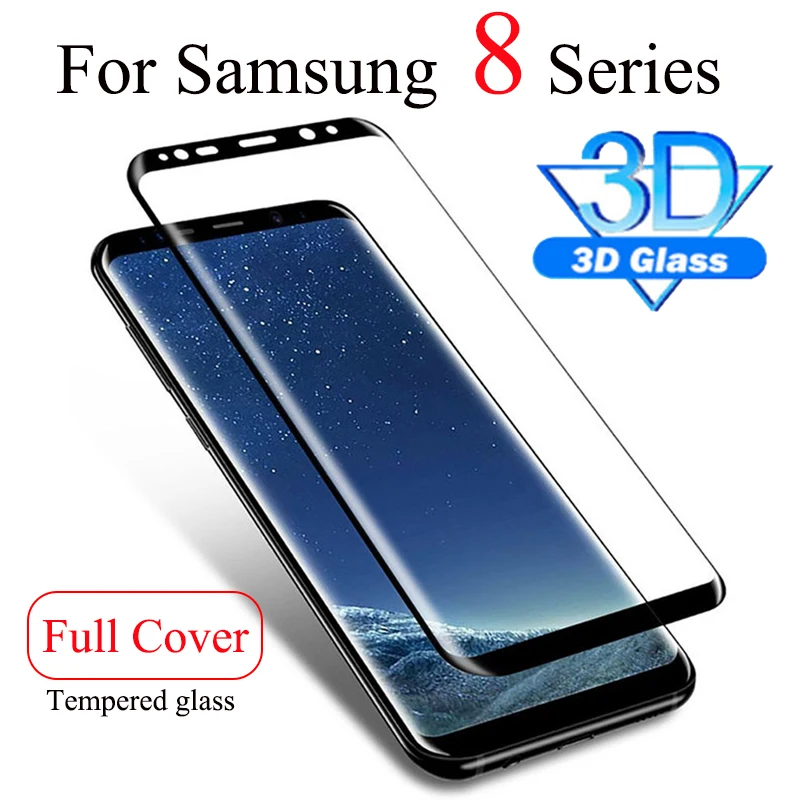 Стекло для samsung s8 plus note 8 3d изогнутая galaxy s8plus note8 Защитная пленка экрана damsung glaxay
