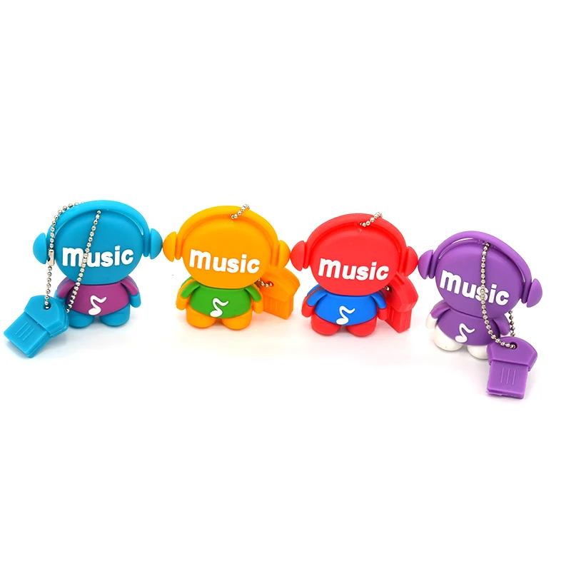 Флеш накопитель мультипликационный музыкальный человек 2 ГБ/4 ГБ/8 ГБ/16gb/32gb/64gb опт