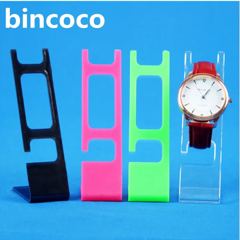 Bincoco смешивать цвета Пластиковые Рамки для часы показывают Дисплей полки сиденье