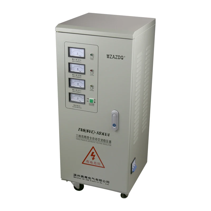TNS 10KVA регулятор напряжения переменного тока 380 В трехфазный 10 кВт автоматический