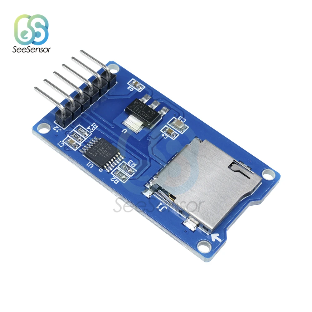 Плата расширения памяти Micro SD 10 шт. модуль защиты карты TF SPI для Arduino|Детали и