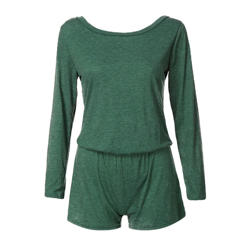 Женский сексуальный Повседневный боди на одно плечо с длинным рукавом