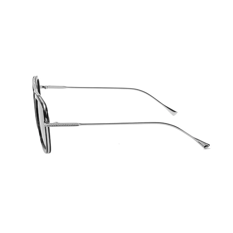 Мужские и женские Квадратные Солнцезащитные очки KOTTDO Винтажные в металлическом