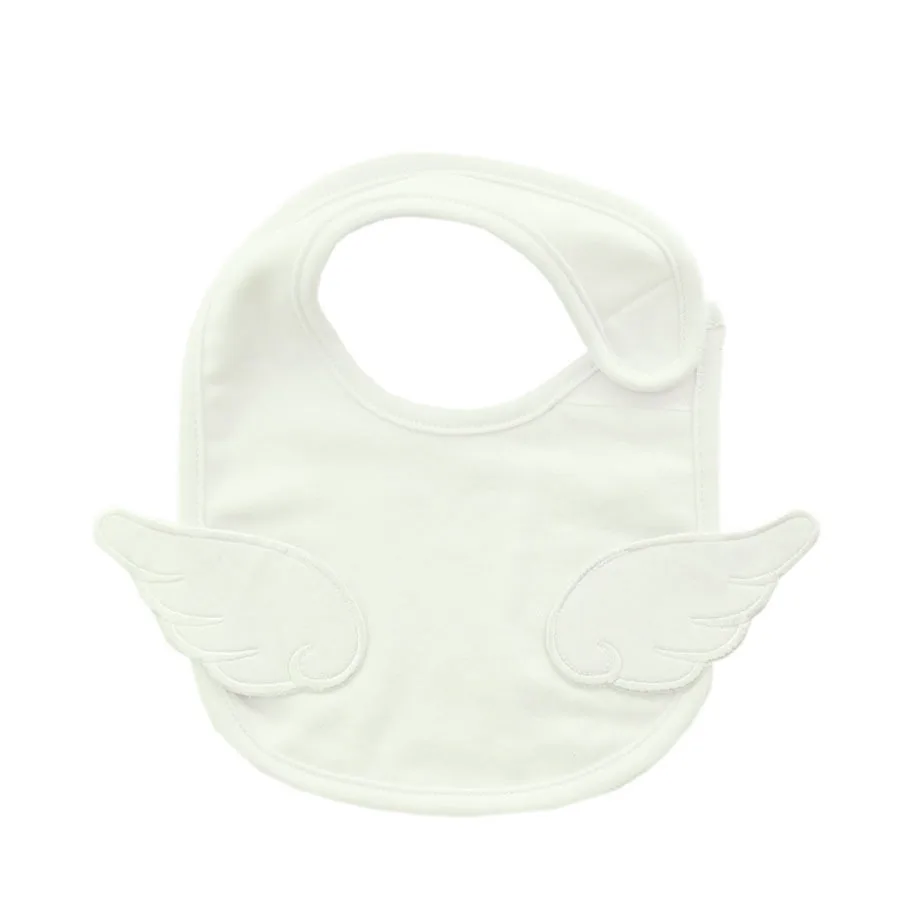 XCQGH Newborn Bibs Baby Bandana White Cotton Burp Cloth Pink Angel Wings Cute Boy Girl Bib For Infant Toddler Feeding | Мать и ребенок