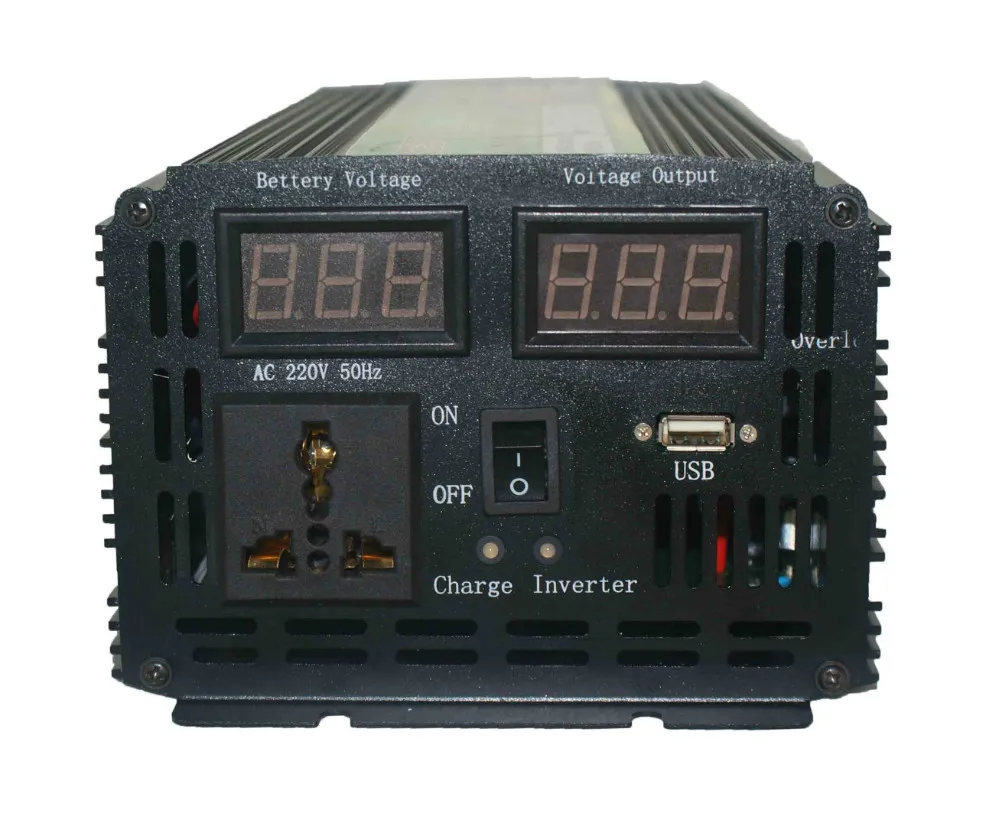 Инвертор солнечной энергии 1500 Вт с зарядным устройством для батарей ва 12 В