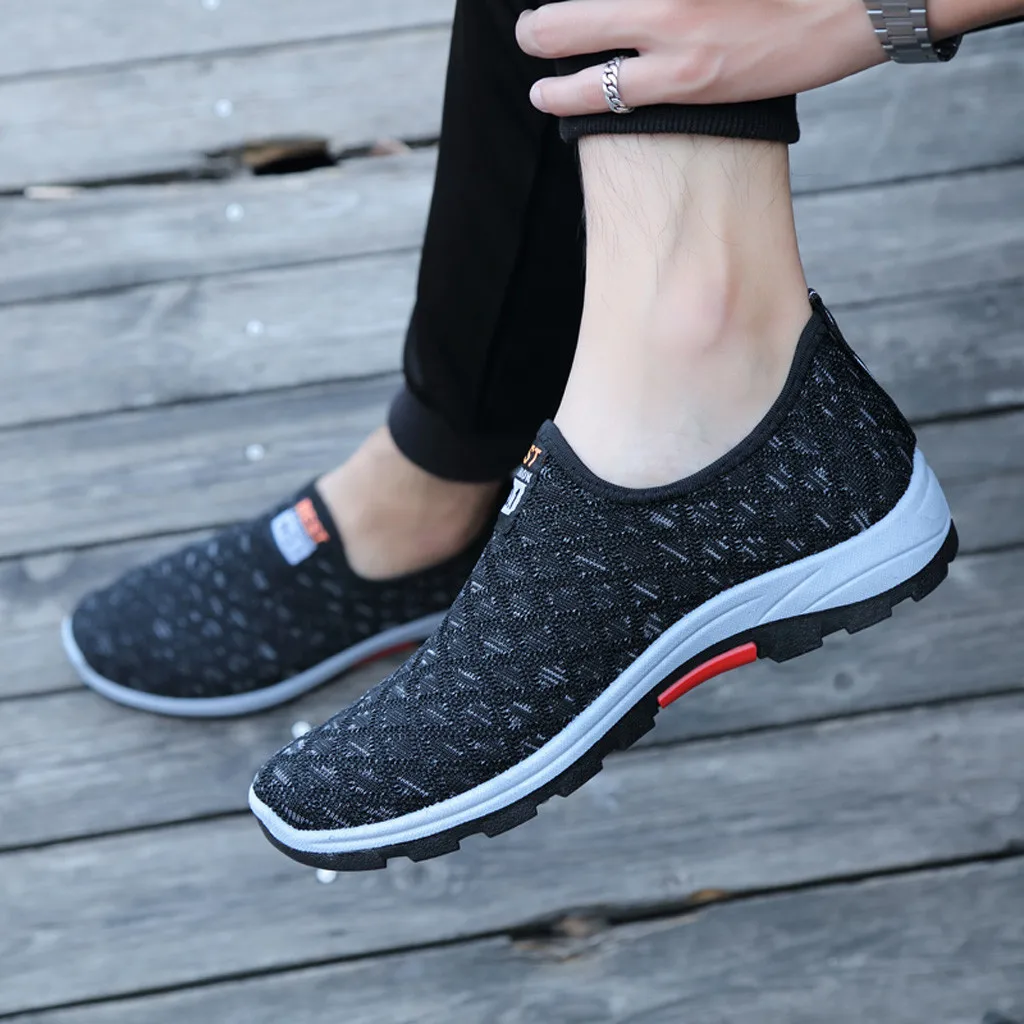 Men sunmer Casual shoes Men's Lightweight Breathable Fashion Leisure Shoes Running Sport Casual Shoes Sneakers#G3