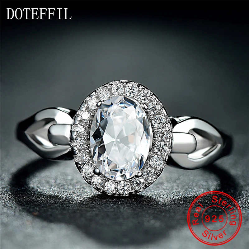 Женское кольцо из серебра 925 пробы с фианитом 5 карат|wedding band ring|band ringrings for women |