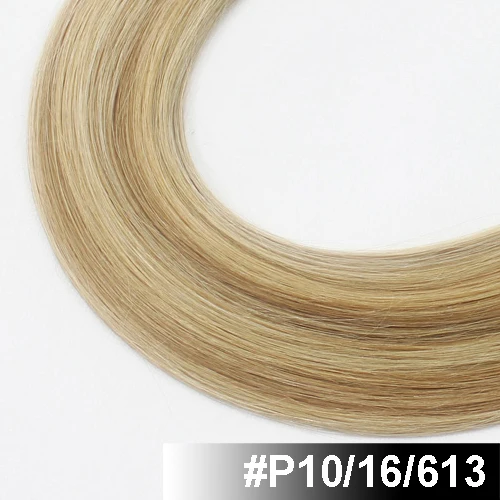 P10-16-613 FOREVER HAIR 0,8 г/локон 1" Remy европейские капсулы для наращивания волос кератиновые накладные натуральные человеческие волосы 50 шт./pac - Цвет: P10-16-613