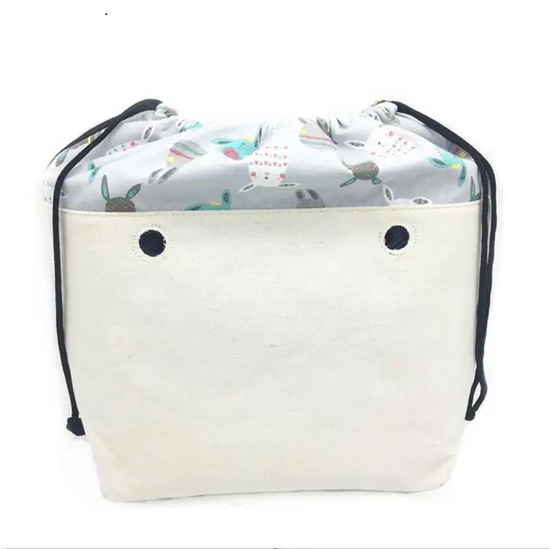 Drawstring Женские аксессуары со съемной ручкой подкладка карман на молнии для классического мини Obag PU вставка с внутренним водонепроницаемым покрытием для O сумка - Цвет: Drawstring