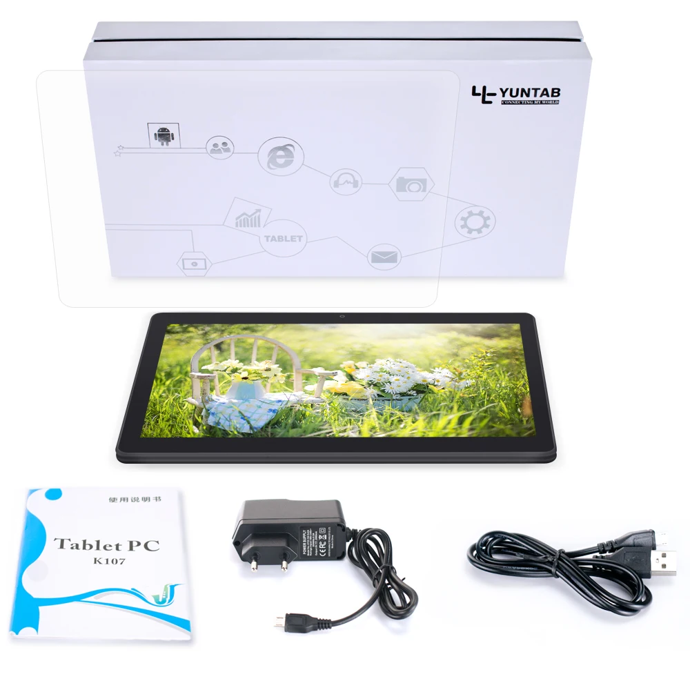 Yuntab 10 1 &quotK107 планшетный ПК четырехъядерный 3g Phablet с двойной камерой и двумя sim