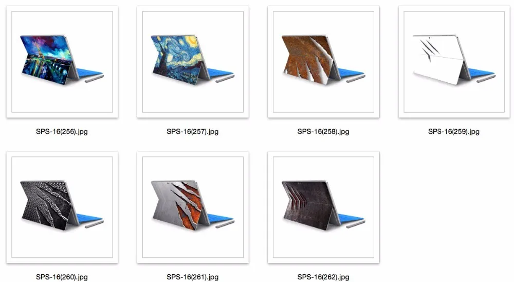 GOOYIYO-для Micro Surface Pro 4 виниловая задняя большая наклейка планшет нетбук ультрабук наклейка красочные картины маслом кожа логотип