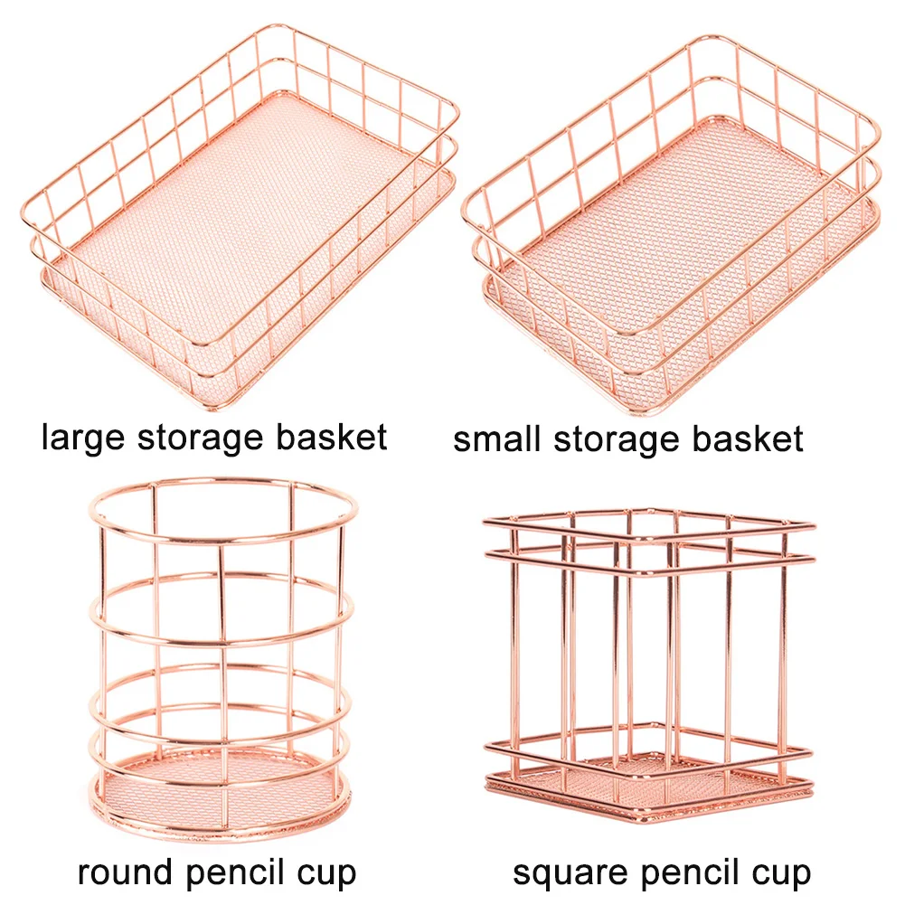 Легкая офисная коробка для хранения Современная корзина ручка полый держатель