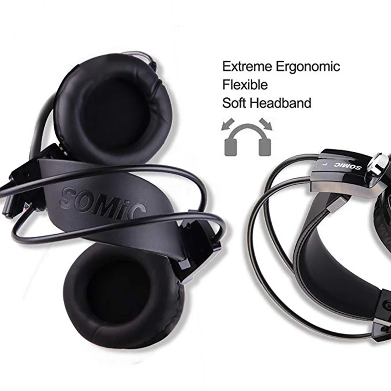 Somic G941 USB наушников 7 1 Virtual Surround Sound Gaming Headset с вибрирующими Функция Mic голос