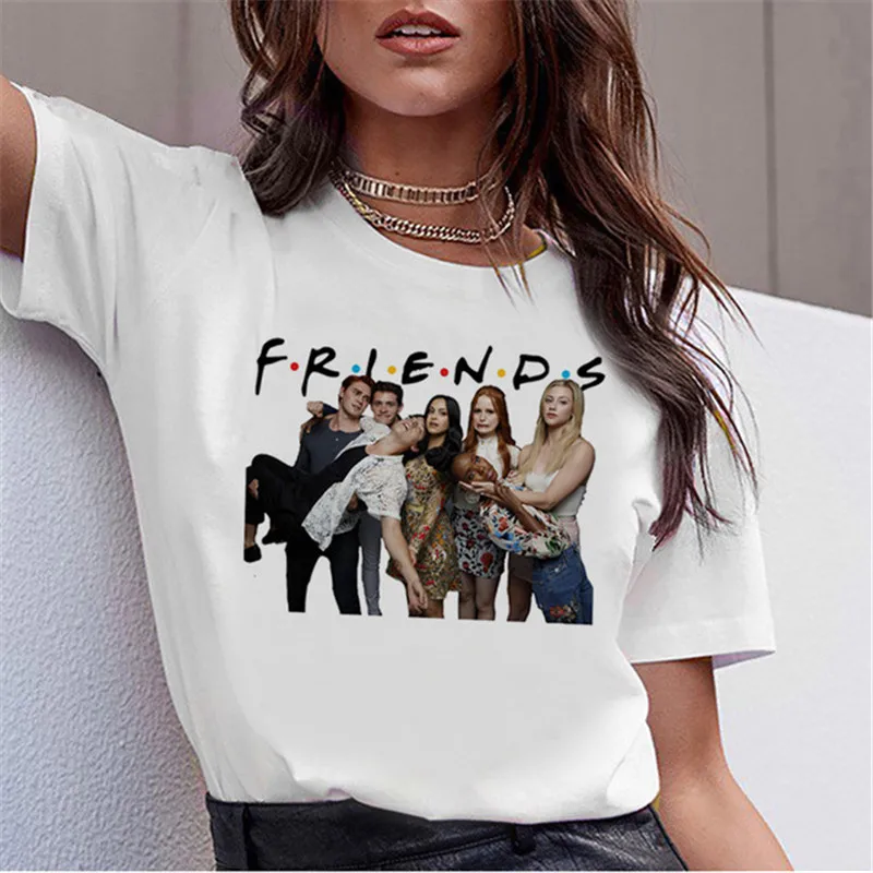 Showtly Новая летняя футболка для друзей с короткими рукавами сестер в Корейском