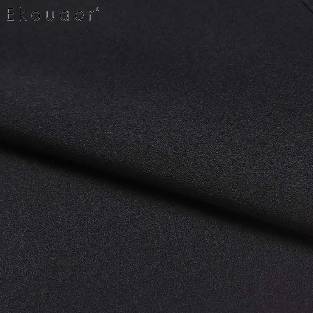 Ekouaer Женский Повседневный халат кимоно спереди открытый стежок длинный рукав кружева пэчворк выдалбливают халат Femme ночной халат