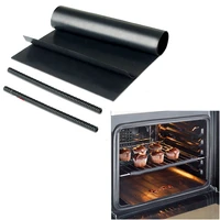 baking pan protector set 2pc large non stick oven liner 2 oven rack guards baking spill mats barbecue pad baking accessories