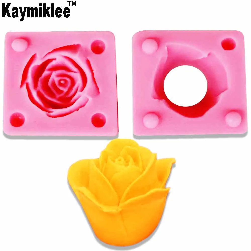 Kaymiklee M780 Роза силиконовые формы Сахарные Украшения Торта Помады мыло украшения