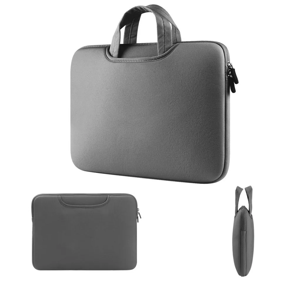 Grey Upgrade Обновленный чехол для ноутбука 11 13,3 15 15,6 дюймов Сумка Для MacBook Air Pro retina ультрабук ноутбук мягкая подкладка портфель - Цвет: Grey Upgrade